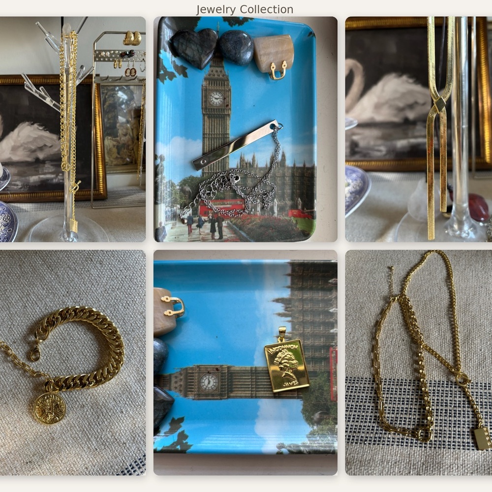 Uncommon James Gold/Silver Jewelry  Bundle - 4 necklaces, 1 bracelet, 1 pendant
